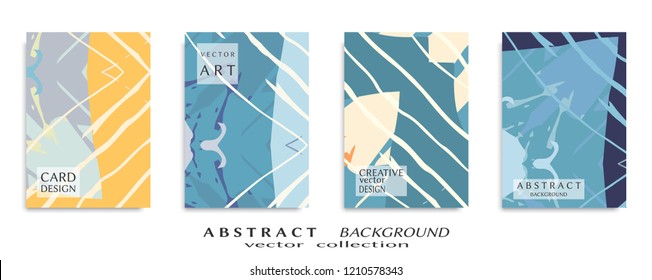 Abstract universal grunge art texture, web header template. Collage page, design for card, invitation, brochure brush strokes style, banner idea, book cover, booklet print, flyer sheet a4