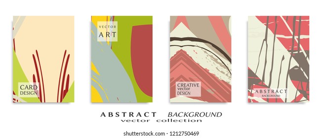 Abstract universal grunge art texture, web header template. Collage page, design for card, invitation, brochure brush strokes style, banner idea, book cover, booklet print, flyer sheet a4