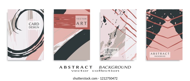 Abstract universal grunge art texture, web header template. Collage page, design for card, invitation, brochure brush strokes style, banner idea, book cover, booklet print, flyer sheet a4