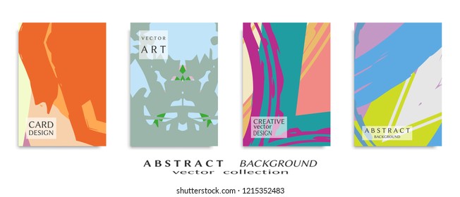 Abstract universal grunge art texture, web header template. Collage page, design for card, invitation, brochure brush strokes style, banner idea, book cover, booklet print, flyer sheet a4