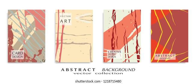 Abstract universal grunge art texture, web header template. Collage page, design for card, invitation, brochure brush strokes style, banner idea, book cover, booklet print, flyer sheet a4