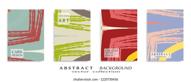 Abstract universal grunge art texture, web header template. Collage page, design for card, invitation, brochure brush strokes style, banner idea, book cover, booklet print, flyer sheet a4