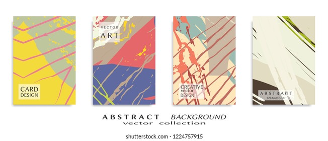 Abstract universal grunge art texture, web header template. Collage page, design for card, invitation, brochure brush strokes style, banner idea, book cover, booklet print, flyer sheet a4