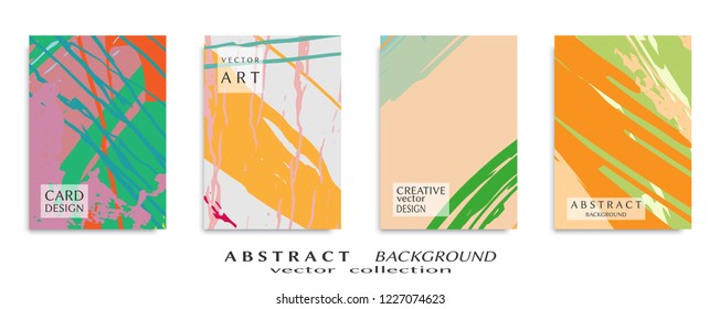 Abstract universal grunge art texture, web header template. Collage page, design for card, invitation, brochure brush strokes style, banner idea, book cover, booklet print, flyer sheet a4