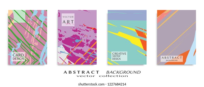 Abstract universal grunge art texture, web header template. Collage page, design for card, invitation, brochure brush strokes style, banner idea, book cover, booklet print, flyer sheet a4