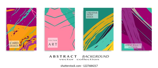 Abstract universal grunge art texture, web header template. Collage page, design for card, invitation, brochure brush strokes style, banner idea, book cover, booklet print, flyer sheet a4