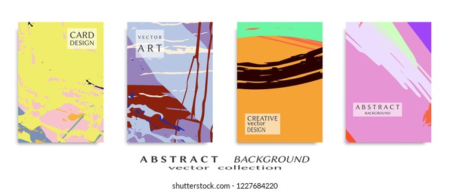Abstract universal grunge art texture, web header template. Collage page, design for card, invitation, brochure brush strokes style, banner idea, book cover, booklet print, flyer sheet a4