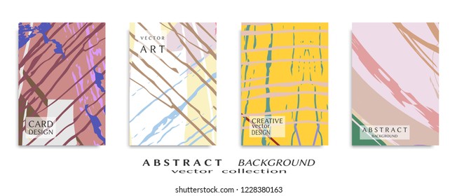 Abstract universal grunge art texture, web header template. Collage page, design for card, invitation, brochure brush strokes style, banner idea, book cover, booklet print, flyer sheet a4