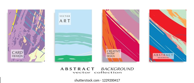 Abstract universal grunge art texture, web header template. Collage page, design for card, invitation, brochure brush strokes style, banner idea, book cover, booklet print, flyer sheet a4