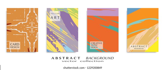 Abstract universal grunge art texture, web header template. Collage page, design for card, invitation, brochure brush strokes style, banner idea, book cover, booklet print, flyer sheet a4