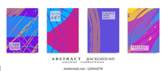 Abstract universal grunge art texture, web header template. Collage page, design for card, invitation, brochure brush strokes style, banner idea, book cover, booklet print, flyer sheet a4