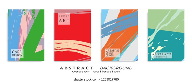 Abstract universal grunge art texture, web header template. Collage page, design for card, invitation, brochure brush strokes style, banner idea, book cover, booklet print, flyer sheet a4