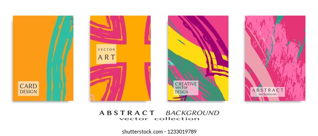 Abstract universal grunge art texture, web header template. Collage page, design for card, invitation, brochure brush strokes style, banner idea, book cover, booklet print, flyer sheet a4