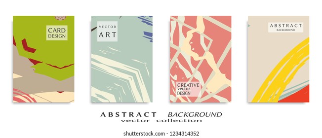 Abstract universal grunge art texture, web header template. Collage page, design for card, invitation, brochure brush strokes style, banner idea, book cover, booklet print, flyer sheet a4