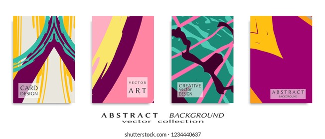 Abstract universal grunge art texture, web header template. Collage page, design for card, invitation, brochure brush strokes style, banner idea, book cover, booklet print, flyer sheet a4