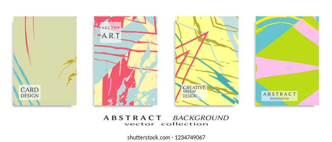 Abstract universal grunge art texture, web header template. Collage page, design for card, invitation, brochure brush strokes style, banner idea, book cover, booklet print, flyer sheet a4