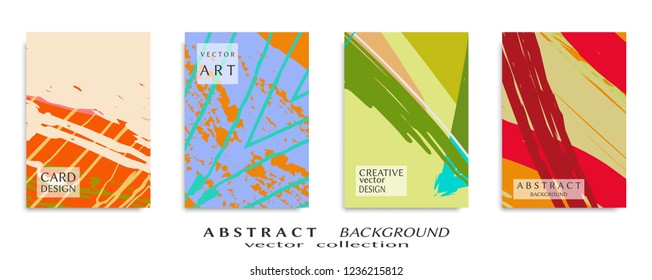 Abstract universal grunge art texture, web header template. Collage page, design for card, invitation, brochure brush strokes style, banner idea, book cover, booklet print, flyer sheet a4