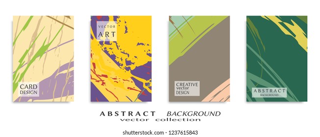 Abstract universal grunge art texture, web header template. Collage page, design for card, invitation, brochure brush strokes style, banner idea, book cover, booklet print, flyer sheet a4