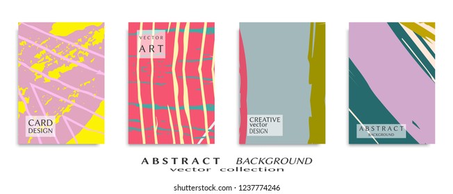 Abstract universal grunge art texture, web header template. Collage page, design for card, invitation, brochure brush strokes style, banner idea, book cover, booklet print, flyer sheet a4