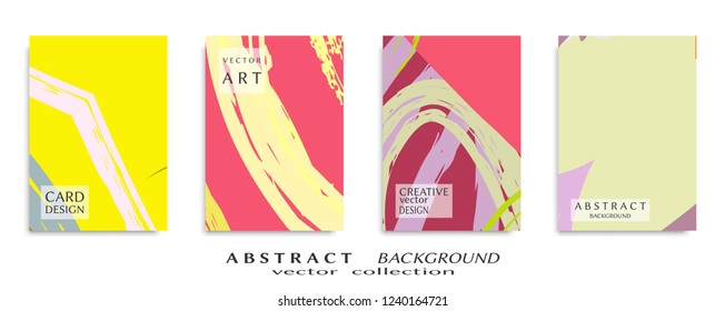 Abstract universal grunge art texture, web header template. Collage page, design for card, invitation, brochure brush strokes style, banner idea, book cover, booklet print, flyer sheet a4
