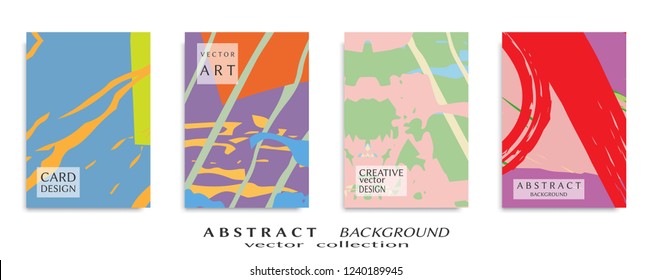 Abstract universal grunge art texture, web header template. Collage page, design for card, invitation, brochure brush strokes style, banner idea, book cover, booklet print, flyer sheet a4