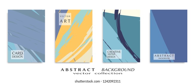 Abstract universal grunge art texture, web header template. Collage page, design for card, invitation, brochure brush strokes style, banner idea, book cover, booklet print, flyer sheet a4