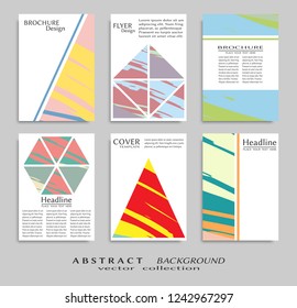 Abstract universal grunge art texture, web header template. Collage page, design for card, invitation, brochure brush strokes style, banner idea, book cover, booklet print, flyer sheet a4