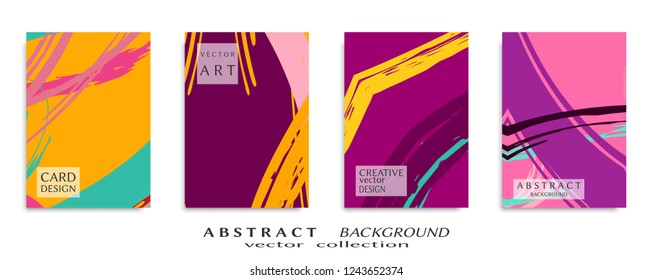 Abstract universal grunge art texture, web header template. Collage page, design for card, invitation, brochure brush strokes style, banner idea, book cover, booklet print, flyer sheet a4