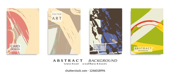 Abstract universal grunge art texture, web header template. Collage page, design for card, invitation, brochure brush strokes style, banner idea, book cover, booklet print, flyer sheet a4