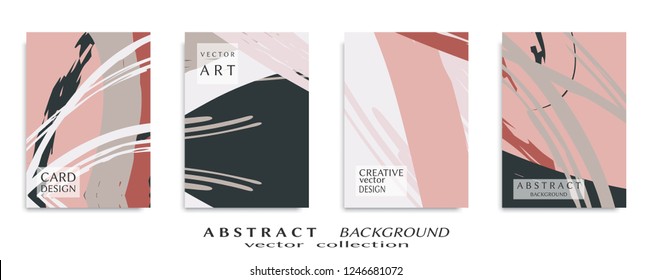 Abstract universal grunge art texture, web header template. Collage page, design for card, invitation, brochure brush strokes style, banner idea, book cover, booklet print, flyer sheet a4