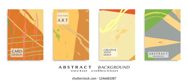 Abstract universal grunge art texture, web header template. Collage page, design for card, invitation, brochure brush strokes style, banner idea, book cover, booklet print, flyer sheet a4