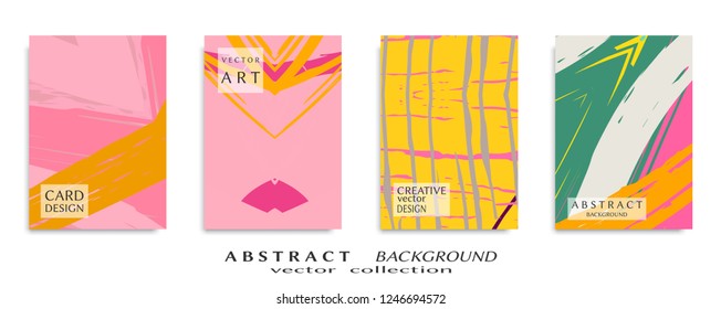 Abstract universal grunge art texture, web header template. Collage page, design for card, invitation, brochure brush strokes style, banner idea, book cover, booklet print, flyer sheet a4