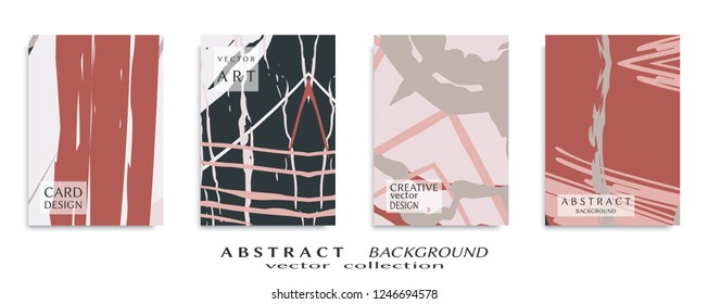 Abstract universal grunge art texture, web header template. Collage page, design for card, invitation, brochure brush strokes style, banner idea, book cover, booklet print, flyer sheet a4