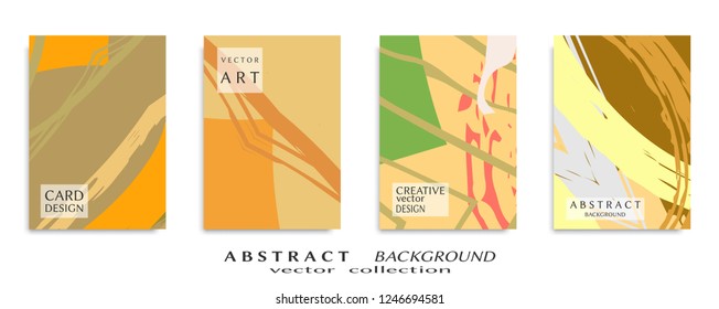Abstract universal grunge art texture, web header template. Collage page, design for card, invitation, brochure brush strokes style, banner idea, book cover, booklet print, flyer sheet a4