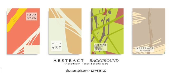 Abstract universal grunge art texture, web header template. Collage page, design for card, invitation, brochure brush strokes style, banner idea, book cover, booklet print, flyer sheet a4