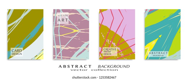 Abstract universal grunge art texture, web header template. Collage page, design for card, invitation, brochure brush strokes style, banner idea, book cover, booklet print, flyer sheet a4