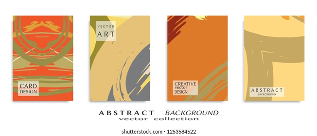 Abstract universal grunge art texture, web header template. Collage page, design for card, invitation, brochure brush strokes style, banner idea, book cover, booklet print, flyer sheet a4