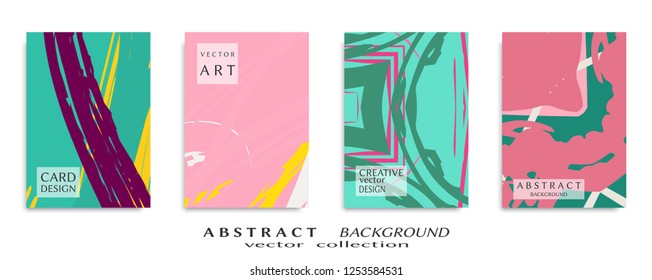 Abstract universal grunge art texture, web header template. Collage page, design for card, invitation, brochure brush strokes style, banner idea, book cover, booklet print, flyer sheet a4