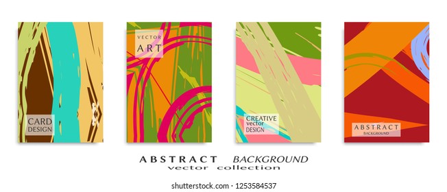 Abstract universal grunge art texture, web header template. Collage page, design for card, invitation, brochure brush strokes style, banner idea, book cover, booklet print, flyer sheet a4