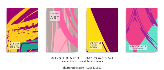 Abstract universal grunge art texture, web header template. Collage page, design for card, invitation, brochure brush strokes style, banner idea, book cover, booklet print, flyer sheet a4