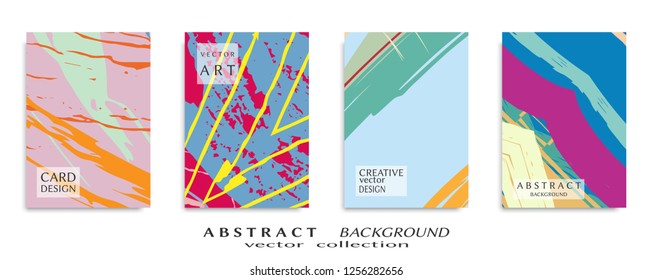 Abstract universal grunge art texture, web header template. Collage page, design for card, invitation, brochure brush strokes style, banner idea, book cover, booklet print, flyer sheet a4