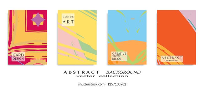 Abstract universal grunge art texture, web header template. Collage page, design for card, invitation, brochure brush strokes style, banner idea, book cover, booklet print, flyer sheet a4