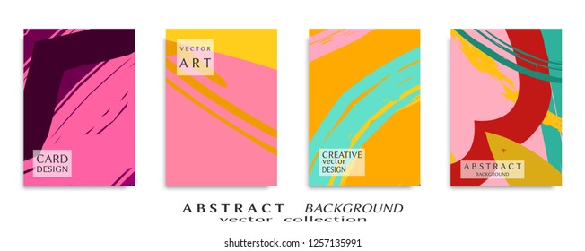 Abstract universal grunge art texture, web header template. Collage page, design for card, invitation, brochure brush strokes style, banner idea, book cover, booklet print, flyer sheet a4