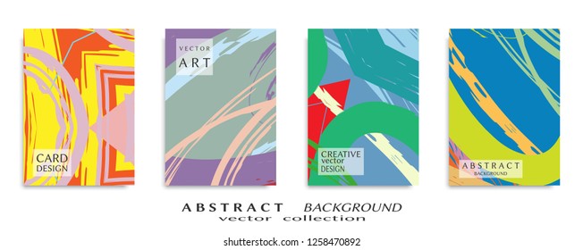 Abstract universal grunge art texture, web header template. Collage page, design for card, invitation, brochure brush strokes style, banner idea, book cover, booklet print, flyer sheet a4