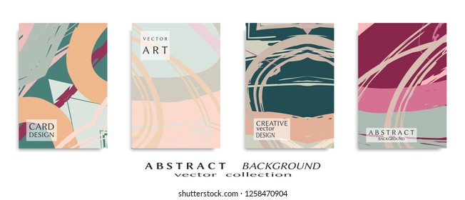 Abstract universal grunge art texture, web header template. Collage page, design for card, invitation, brochure brush strokes style, banner idea, book cover, booklet print, flyer sheet a4