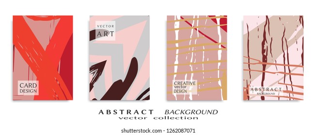 Abstract universal grunge art texture, web header template. Collage page, design for card, invitation, brochure brush strokes style, banner idea, book cover, booklet print, flyer sheet a4