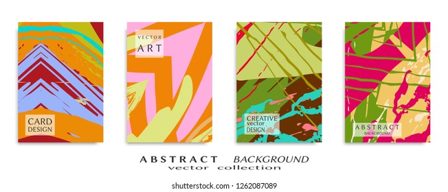 Abstract universal grunge art texture, web header template. Collage page, design for card, invitation, brochure brush strokes style, banner idea, book cover, booklet print, flyer sheet a4