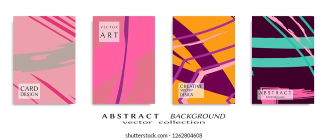 Abstract universal grunge art texture, web header template. Collage page, design for card, invitation, brochure brush strokes style, banner idea, book cover, booklet print, flyer sheet a4