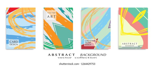 Abstract universal grunge art texture, web header template. Collage page, design for card, invitation, brochure brush strokes style, banner idea, book cover, booklet print, flyer sheet a4