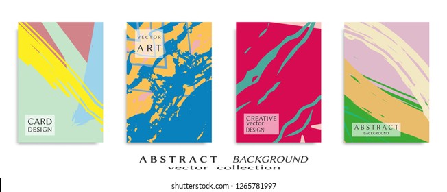 Abstract universal grunge art texture, web header template. Collage page, design for card, invitation, brochure brush strokes style, banner idea, book cover, booklet print, flyer sheet a4